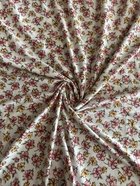 Floral Wrap Maxi Dress in Cream and Pink